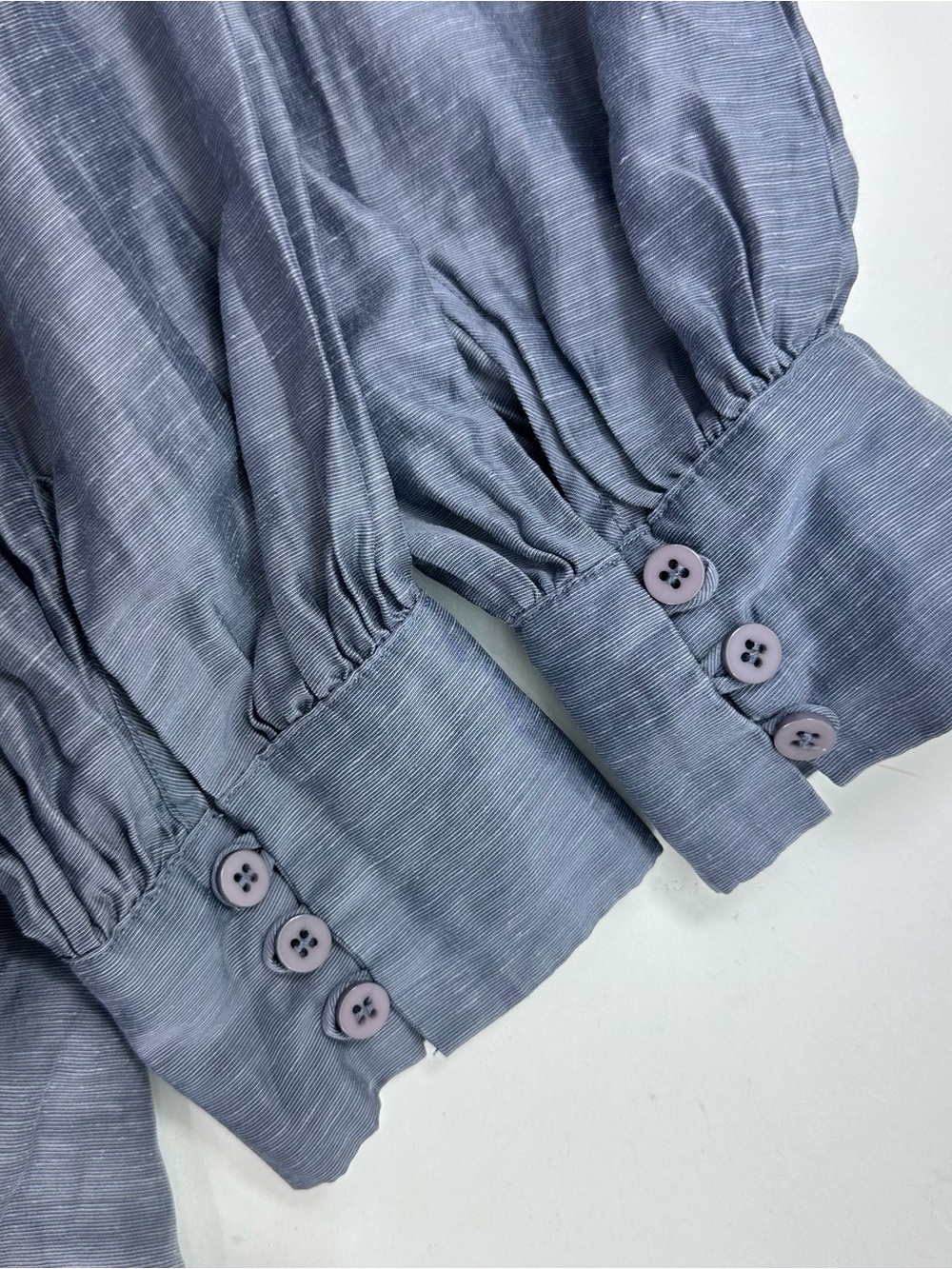 Anthropologie Mare Mare Slate Gray Tiered Pintuck Midi Dress - Picture 9 of 9